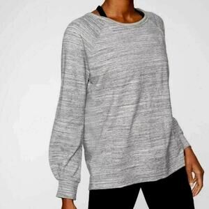 Athleta Bandha Marled Sweatshirt Grey XS